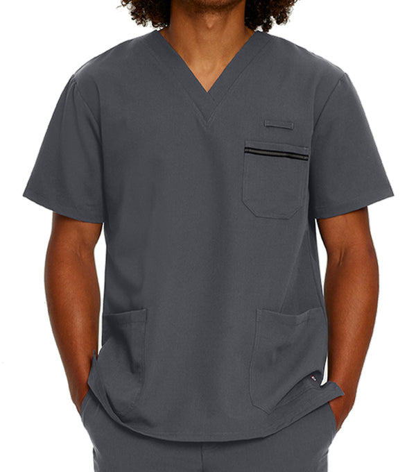 Uniform Top V-neck with 3 Pockets 2207 Gray – Whitecross