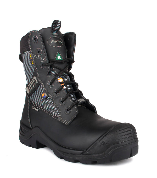 8" Work Boots G2O Wide in Leather, unisex - Acton