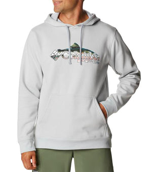 Men's Fish Logo Hoodie Gray- Columbia 