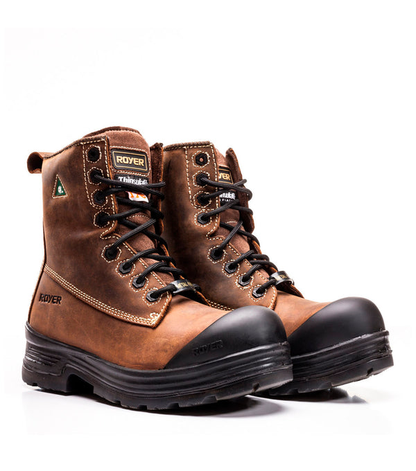 8" Work Boots 10-6020QD in Leather - Royer