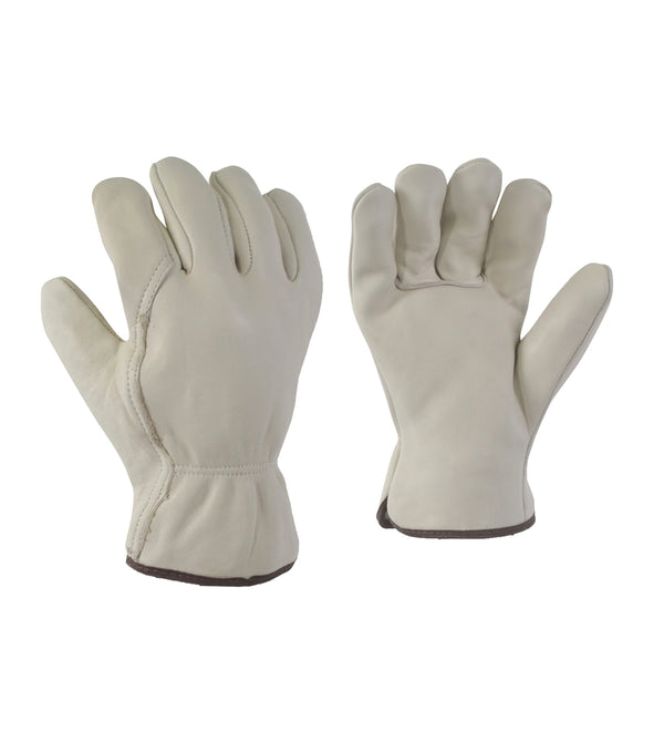 Work Glove 27-1004-B in Cowhide Leather Lined - Ganka