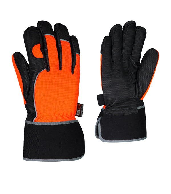 High Visibility Synthetic Leather Work Glove 24-815 - Ganka