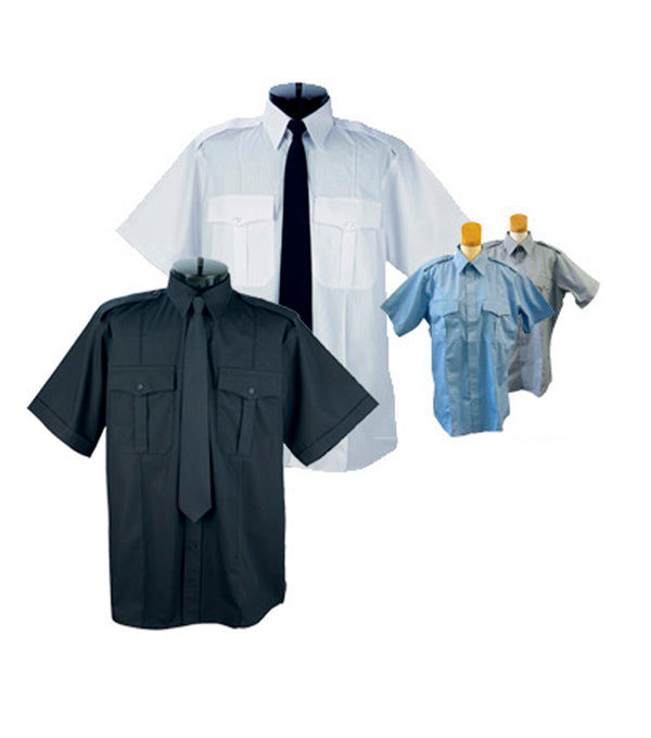 Military Short-Sleeve Shirt MS508, Light Blue - Opus