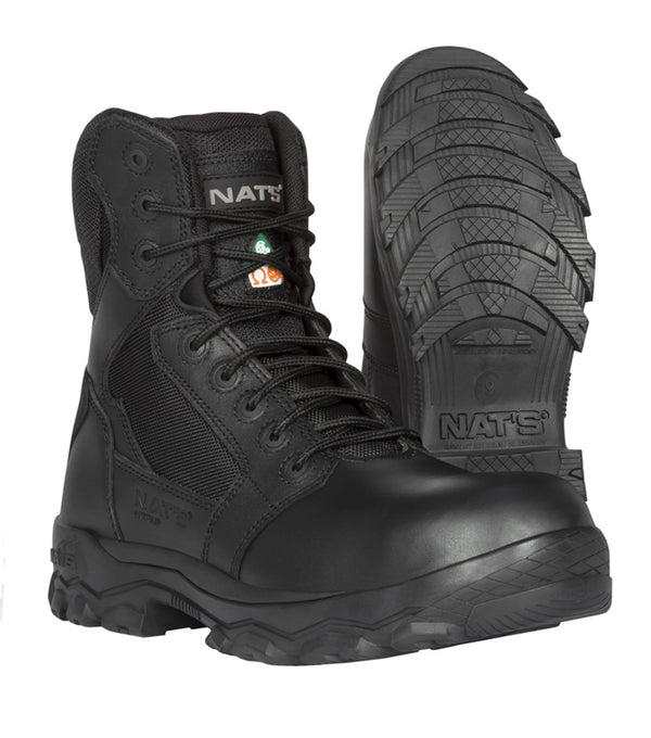 8? Work Boot with Clasp Black - Nats