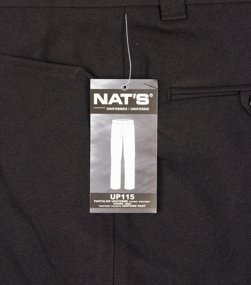 Pantalon uniforme noir avec poches western - Nat's