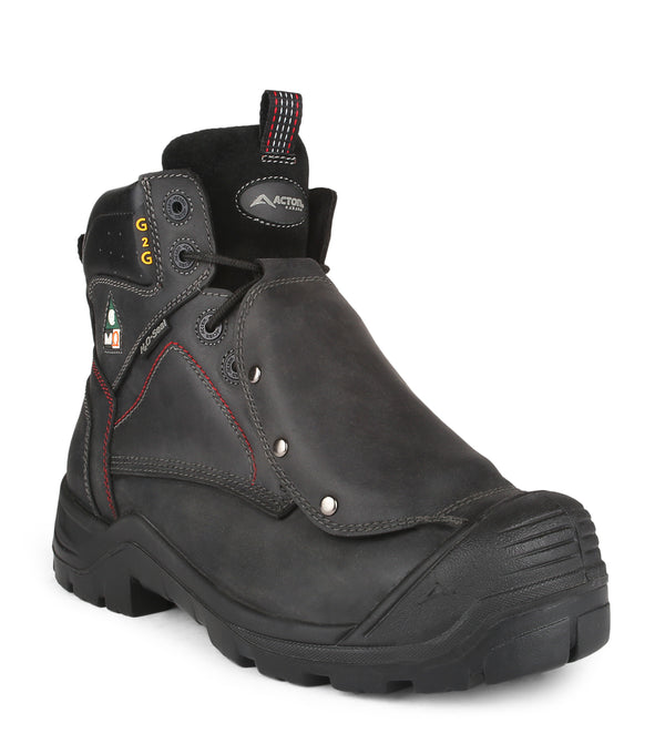 6" Work Boots G2G with hard metguard protection, men - Acton
