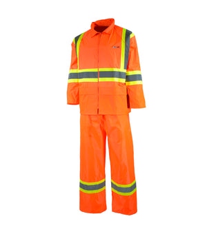 Waterproof Set Coat/Overalls in Nylon R88OR - Ganka