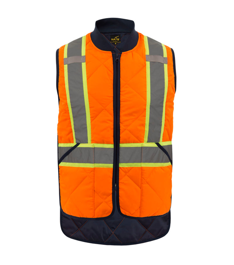 Safety Vest HV037 with Reflective Stripes and Padded - Nat's