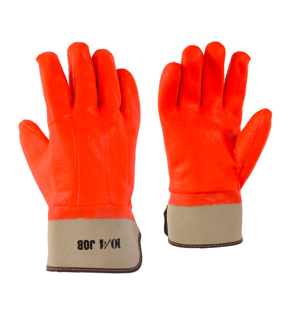 Glove 40-1065 High Visibility PVC Textured - Ganka