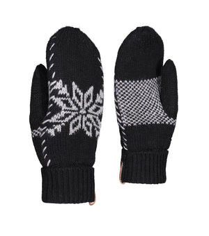 Knitted Mitt Black 77-066 - Ganka